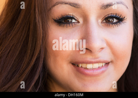 Hispanic girl smiling Stock Photo