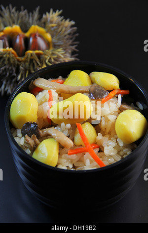 Chestnut rice Stock Photo