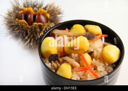 Chestnut rice Stock Photo