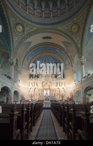 Interior of New Synagogue, Szeged, Southern Plain, Hungary Stock Photo