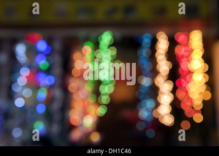 bokeh background , colored lights abstract , out of focus , Stock Photo