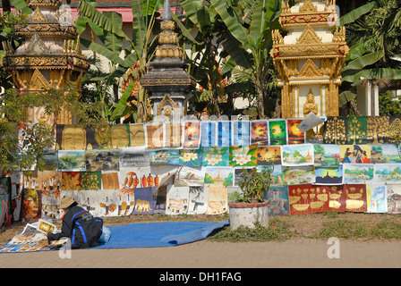 street scene Vientiane Laos Stock Photo