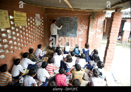 Indian Teacher Classroom Kids Student Teaching Stock Photo - Alamy