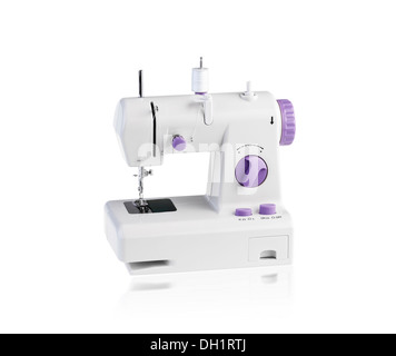Sewing machine isolated on white background Stock Photo