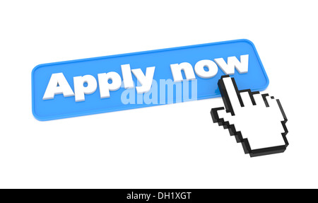 Apply Now Button on Modern Computer Keyboard. Stock Photo