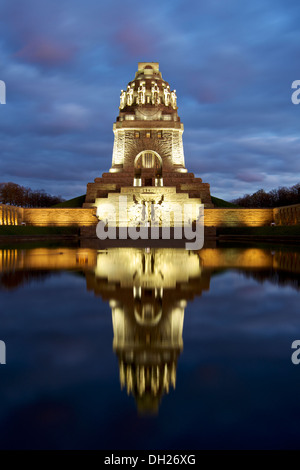 Monument to the Battle of the Nations (völkerschlachtdenkmal) in Leipzig, Germany Stock Photo
