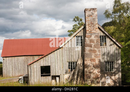 Historic Bucket Mill at Finzean in Aberdeenshire, Scotland. Stock Photo