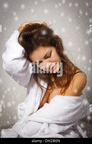 Winter depression Stock Photo