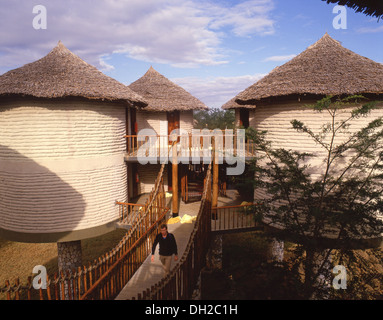 Sarova Salt Lick Game Lodge, Tsavo West National Park, Coast Province, Kenya Stock Photo