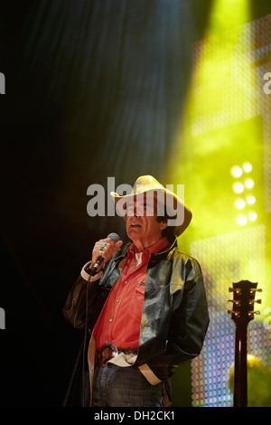 Performance of the country singer Tom Astor, Truck Grand Prix 2012, Nuerburgring, Rhineland-Palatinate Stock Photo