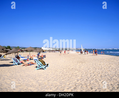 Hammamet Beach, Hammamet, Nabeul Governorate, Tunisia Stock Photo