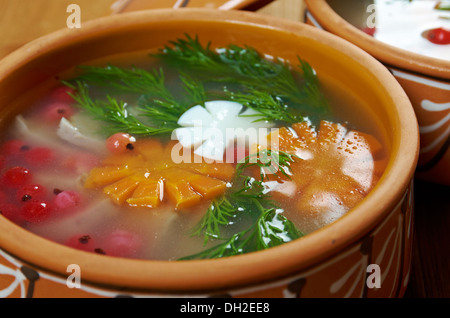 Aspic from meat Stock Photo