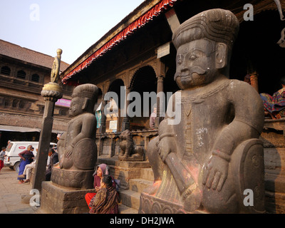 Bhimsen Hindu temple, Bhaktapur, Kathmandu Valley, Nepal Stock Photo