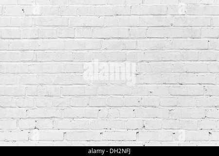 White brick wall. Seamless photo background texture Stock Photo