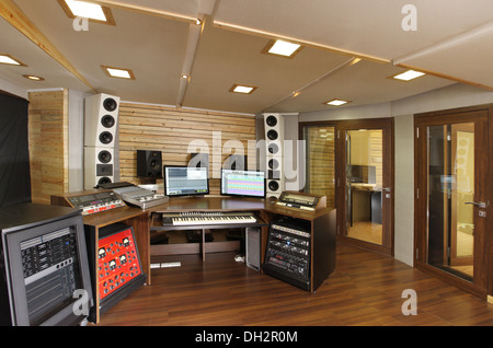 Digital Multitrack sound recording studio in Mumbai Maharashtra India Asia Stock Photo