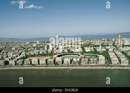 aerial view of marine drive at mumbai maharashtra India Stock Photo