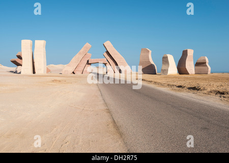 Entrance of Ras Muhammad National Park, Sinai, Egypt Stock Photo