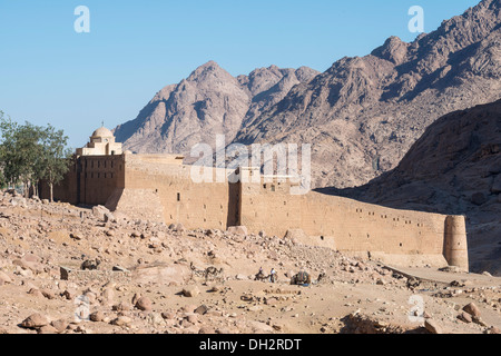 Saint Catherines Monastery at Mount Sinai, Sinai, Egypt Stock Photo