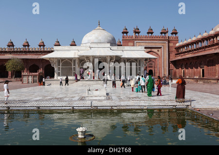 Jama Masjid mosque at Fatehpur Sikri. Mashrabiya, oriel window Stock ...