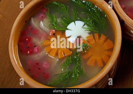 Aspic from meat Stock Photo