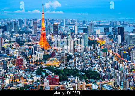 Tokyo Tower in Tokyo, Japan Stock Photo