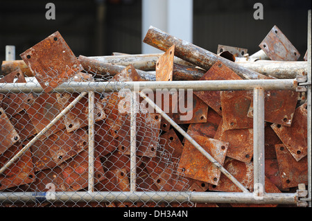 rusty steel plate Stock Photo