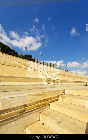 Stands, Panathinaikos, stadium of the first modern Olympic Games in 1896, Athens, Greece, Europe Stock Photo