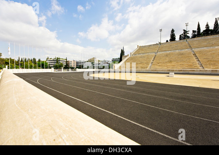 Panathinaikos stadium of the first modern Olympic Games in 1896, Athens, Greece, Europe Stock Photo