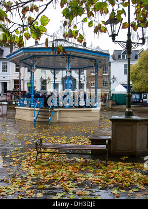 Horsham Town Band Stand in Autumn Stock Photo