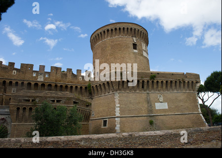 Italy. Europa. Latium. Roma Ostia Antica  castle Pope Giulio II Stock Photo