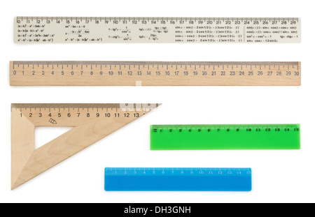 ruler isolated on white background Stock Photo