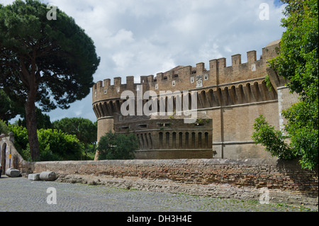 Italy. Europa. Latium. Roma Ostia Antica  castle Pope Giulio II Stock Photo