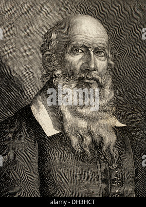 Friedrich Ludwig Jahn (1778-1852). German pedagogue. Portrait. Engraving. Stock Photo