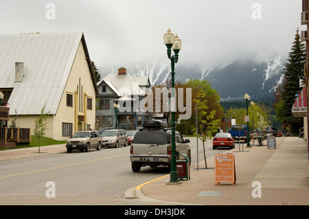 Downtown Revelstoke, British Columbia, Canada Stock Photo