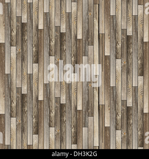 weathered parquet design for mounting on the floor Stock Photo