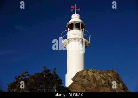 Lighthouse, Lobster Cove Head, Rocky Harbour, Newfoundland, Canada, North America Stock Photo