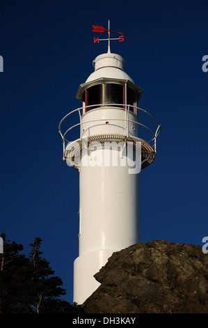 Lighthouse, Lobster Cove Head, Rocky Harbour, Newfoundland, Canada, North America Stock Photo