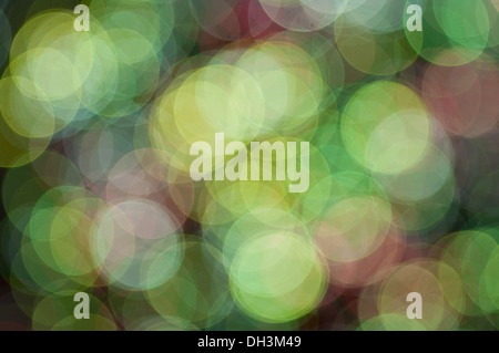 Many colored and blurred lights. Stock Photo