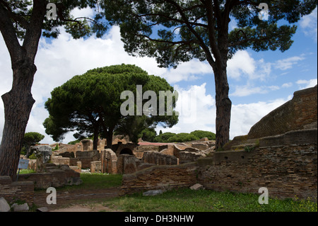 ancient, archeologic, Europa, Italy, Latium, Lazio, Ostia antica, outdoor, Republicans*, Rome, stores* day, travel Stock Photo
