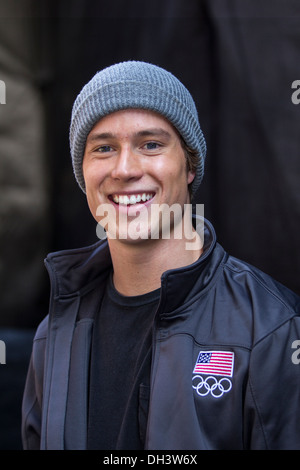 Alex Schlopy at the USOC 100 Day Countdown to the Sochi 2014 Olympic Winter Games Stock Photo