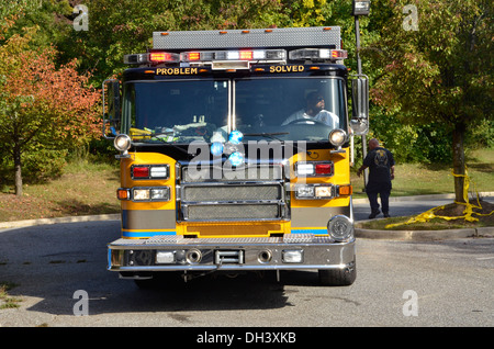 fire truck from Glendale Vol.Fire Department Stock Photo