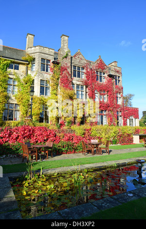 Pennyhill Park Hotel in autumn, London Rd, Bagshot, Surrey, England, United Kingdom Stock Photo