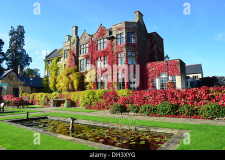 Pennyhill Park Hotel in autumn, London Rd, Bagshot, Surrey, England, United Kingdom Stock Photo