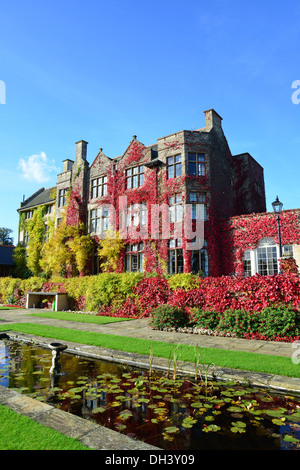 Pennyhill Park Hotel in autumn, London Rd, Bagshot, Surrey, England, United Kingdom Stock Photo