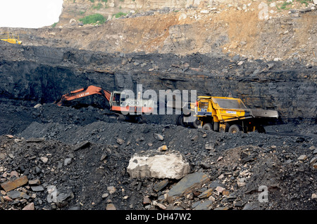 Coal mine in Jharkhand India Stock Photo