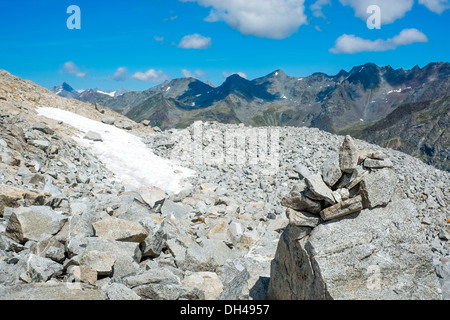 Mountain landscape close to Vedrette di Ries, Valle Aurina, South Tirol, Italy Stock Photo