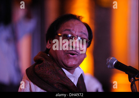 Ghulam Ali who is a Pakistani singer in the Qual Bachon Gharana Ghulam Ali is considered as one of the best ghazal singers of his era Stock Photo