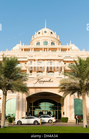 Kempinski Hotel on The Palm Jumeirah artificial island in Dubai United Arab Emirates Stock Photo