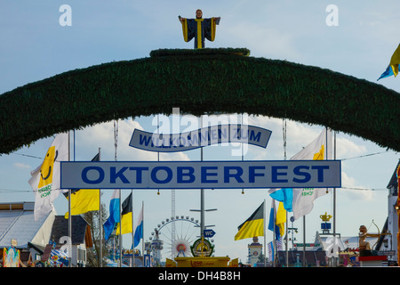 Beer Festival Oktoberfest in Munich, Bavaria, Germany Stock Photo