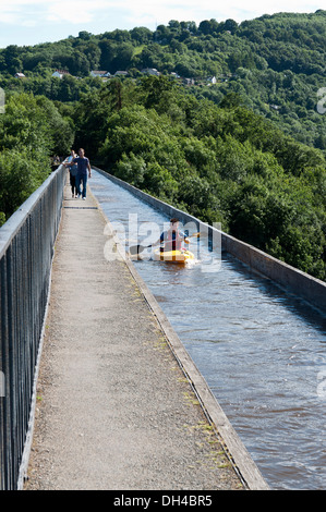 Pontcysyllte Aqueduct on the Shropshire union canal Stock Photo